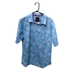 One Resolution Clothing Large (L) Men's Hawaiian Shirt Blue